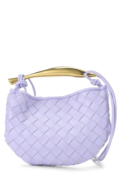 Bottega Veneta Purple Intrecciato Sardine Bag Mini