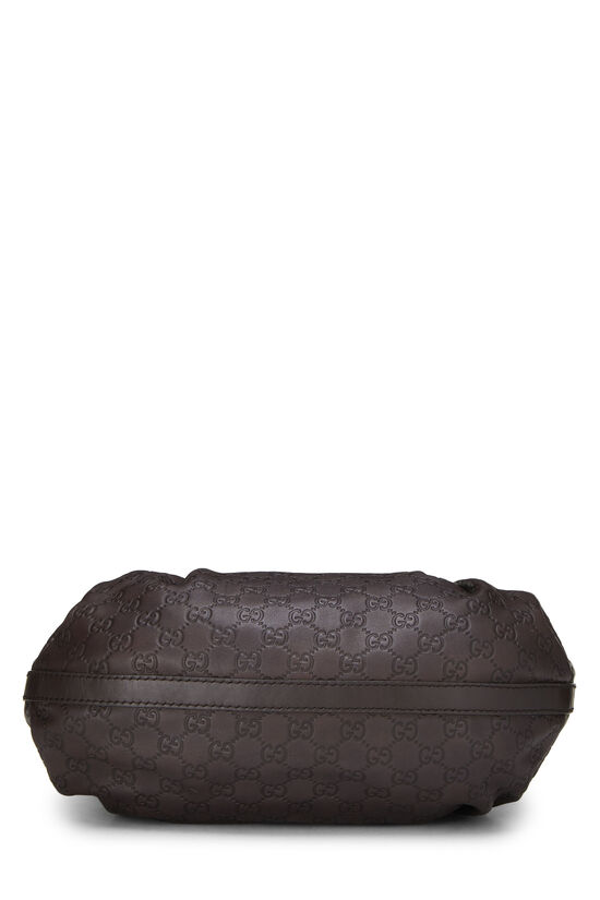 Brown Guccissima Beaded Studded Handbag, , large image number 4