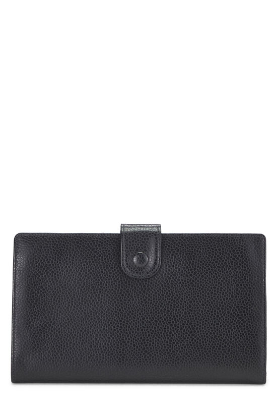Chanel Timeless Wallet on Chain Striped Denim Black 84682404