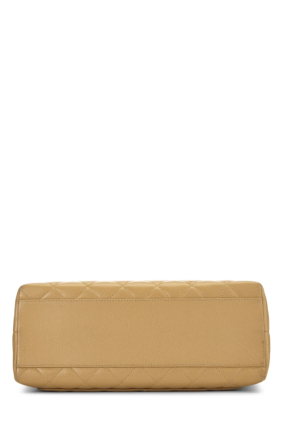 Beige Quilted Caviar Kelly, , large image number 4