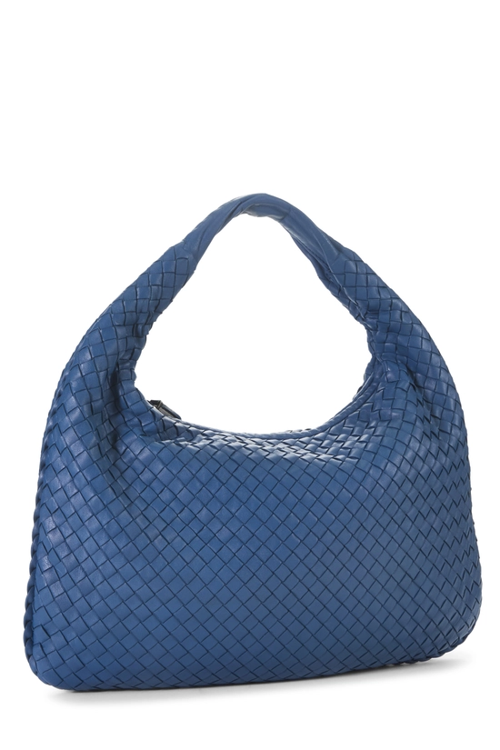 Blue Intrecciato Veneta Hobo Medium, , large image number 1