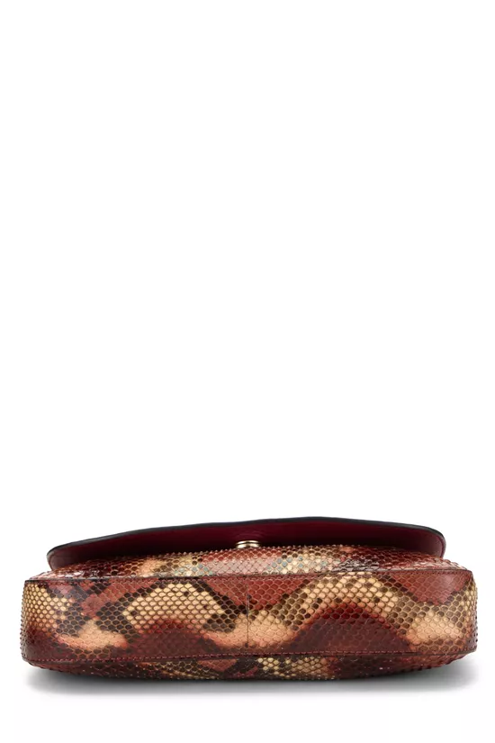 Multicolor Python Soho Chain Flap Crossbody, , large image number 4