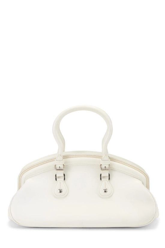 White Calfskin Detective Satchel, , large image number 3