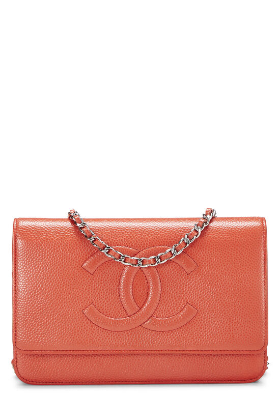 Orange Caviar Timeless 'CC' Wallet on Chain, , large image number 1