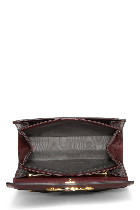 Burgundy Leather Zumi Shoulder Bag Small, , large image number 8