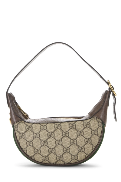 Gucci Brown GG Supreme Canvas Ophidia Mini