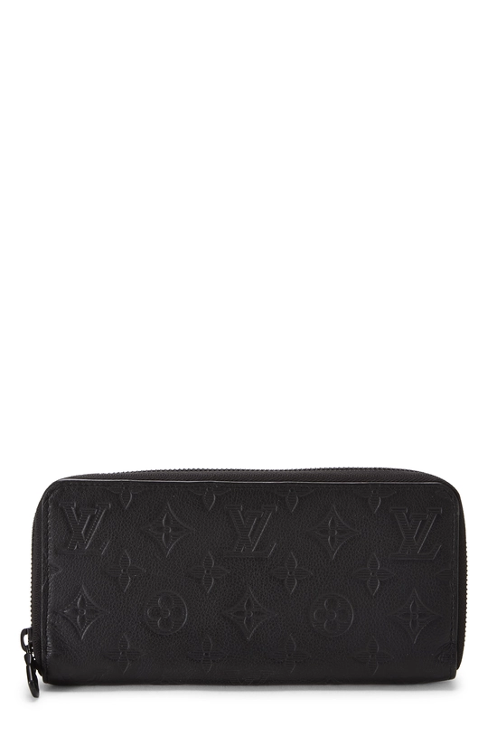 Black Monogram Shadow Zippy Horizontal, , large image number 0