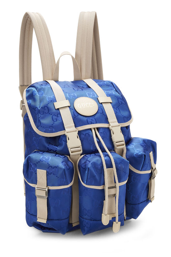 Blue GG Nylon Off The Grid Backpack, , large image number 1