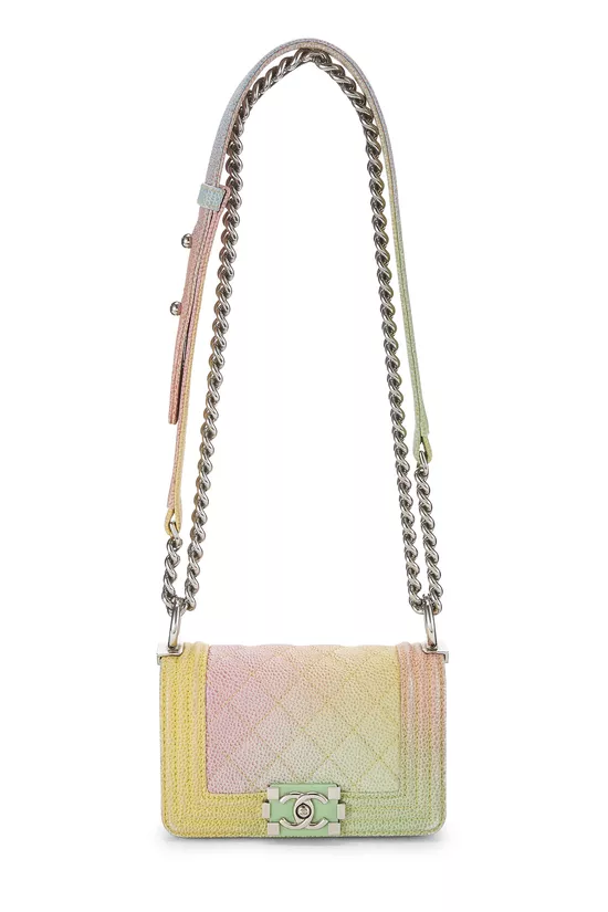 Paris-Cuba Rainbow Quilted Caviar Boy Bag Mini, , large image number 0