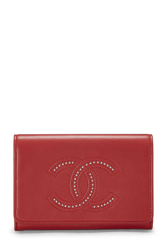 Chanel CC Silver Metallic Flap Wallet