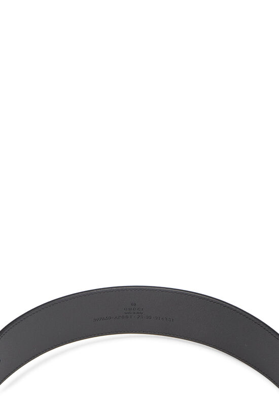 Black 2015 Re-Edition Wide Leather GG Belt, , large image number 3