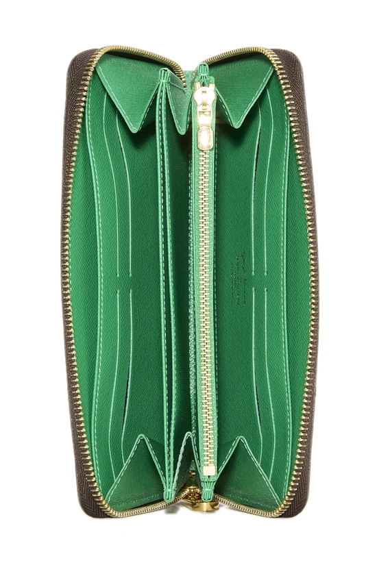 Yayoi Kusama x Louis Vuitton Green Dots Monogram Zippy Wallet, , large image number 3