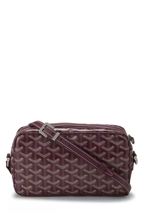 Burgundy Goyardine Cap-Vert Crossbody Bag PM, , large image number 3