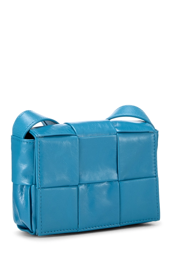 Blue Maxi Intrecciato Candy Cassette Crossbody, , large image number 1