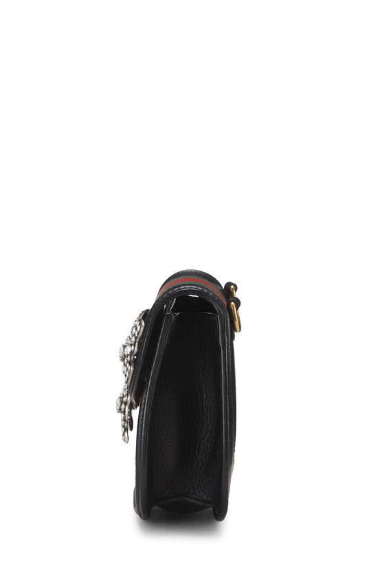 Black Leather Linea Totem Shoulder Bag Small, , large image number 2