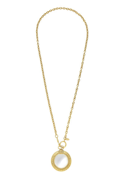 Gold 'CC' Loupe Necklace