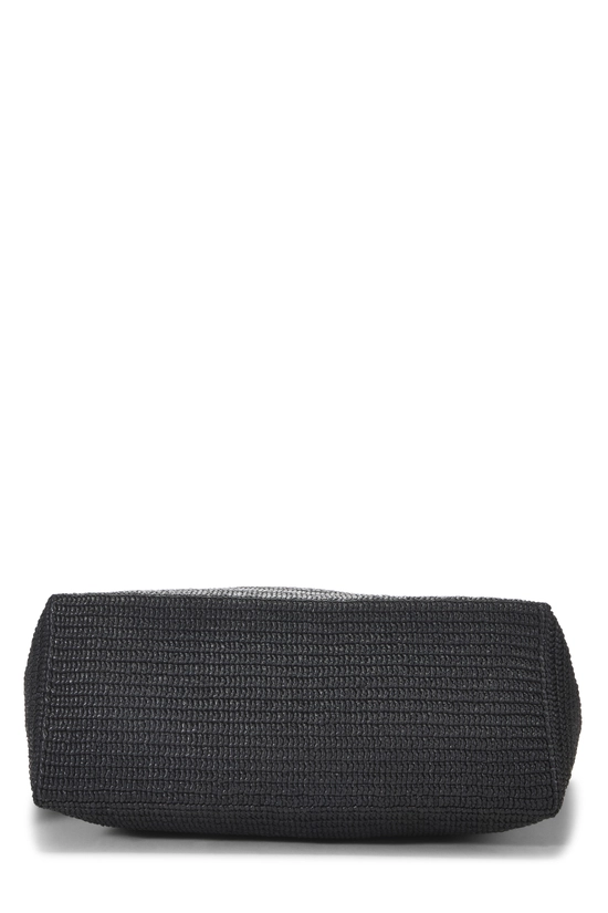 Black Raffia Logo Tote Large, , large image number 4