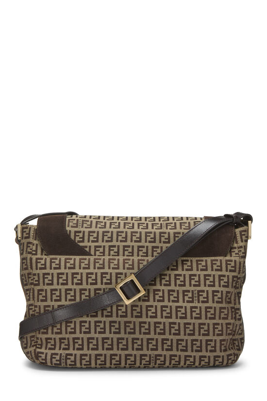 Brown Zucchino Canvas Flap Messenger Bag Medium, , large image number 3