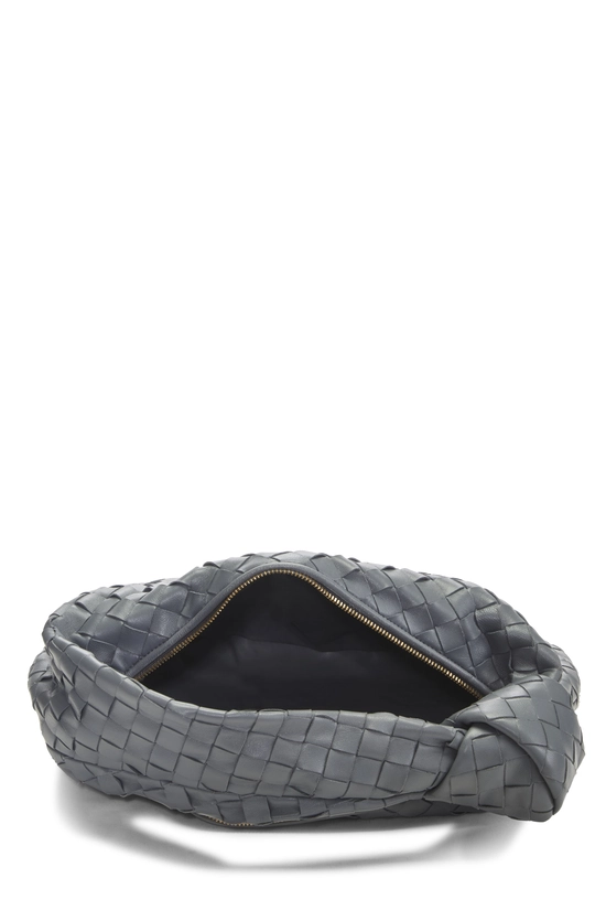 Grey Intrecciato Leather Teen Jodie, , large image number 5