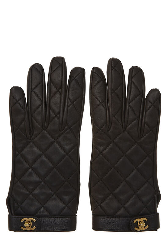 Black Lambskin Gloves, , large image number 0
