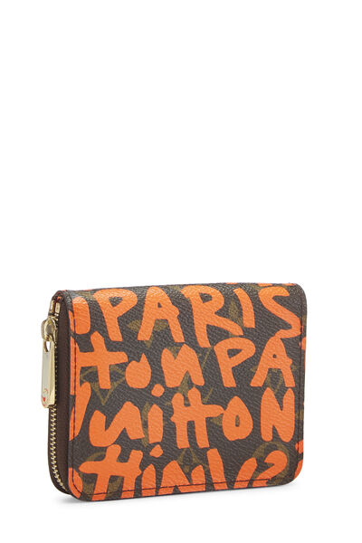 Stephen Sprouse x Louis Vuitton Orange Graffiti Zippy Coin Purse, , large