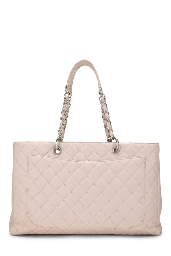 Pink Quilted Caviar Grand Shopping Tote (GST) XL , , large image number 3