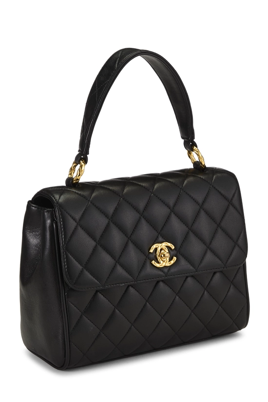 Black Quilted Lambskin Kelly Small, , large image number 1