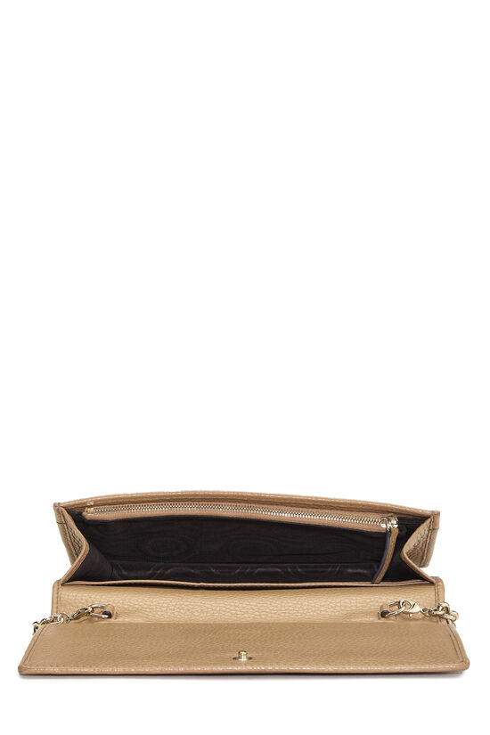 Beige Leather Soho Wallet On Chain (WOC), , large image number 5