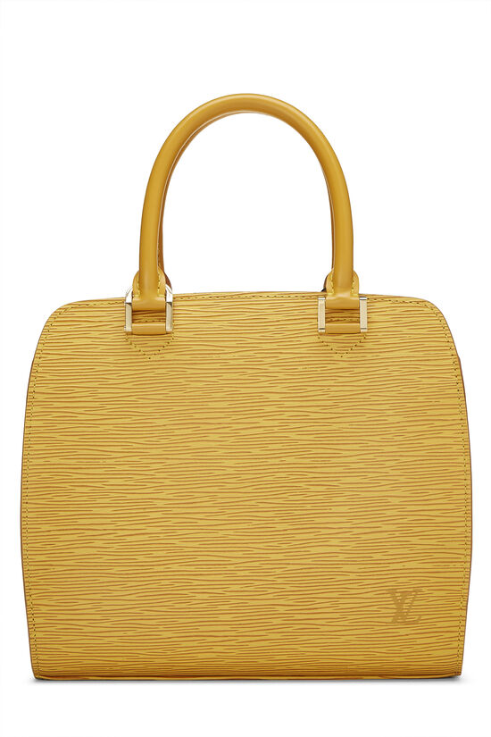 Louis Vuitton Yellow Epi Leather Pont Neuf Bag.  Luxury