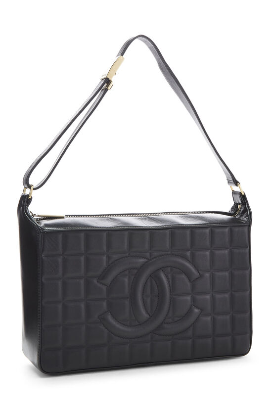 Black Lambskin Chocolate Bar Shoulder Bag, , large image number 2
