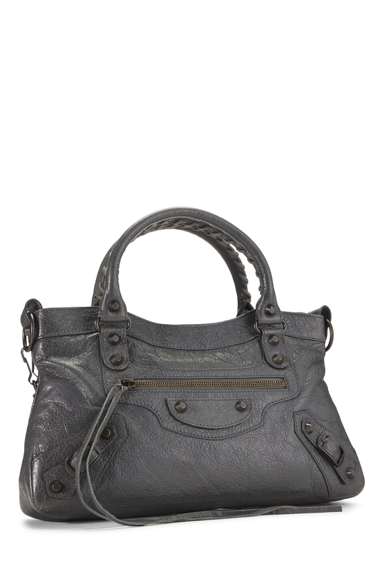 Grey Agneau Classic First Handbag, , large image number 1