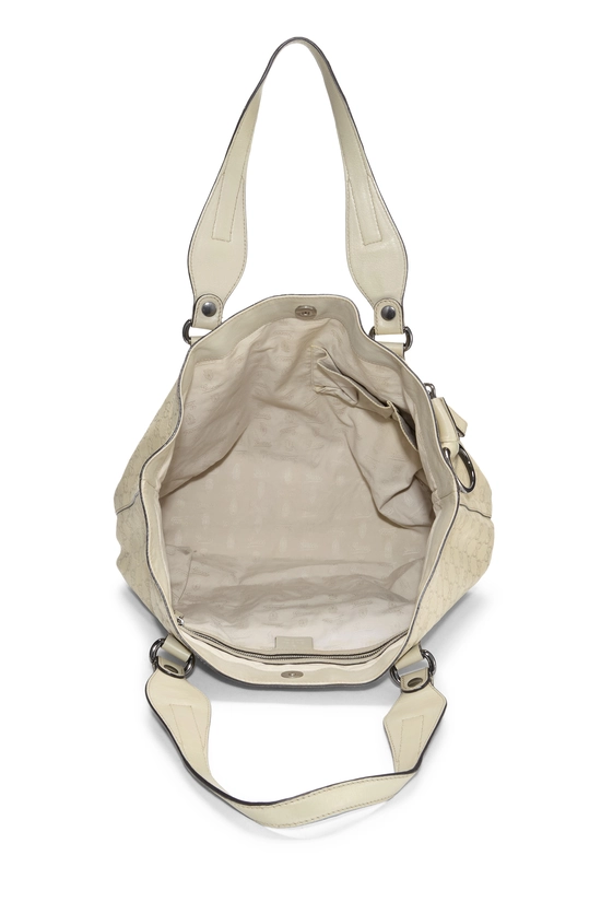 Cream Guccissima Icon Bit Tote, , large image number 5