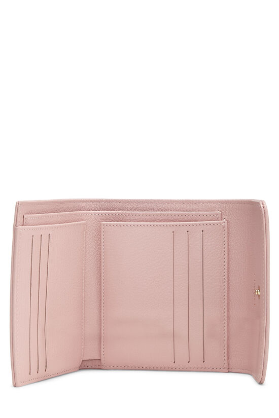 Pink Calfskin Timeless 'CC' Compact Wallet