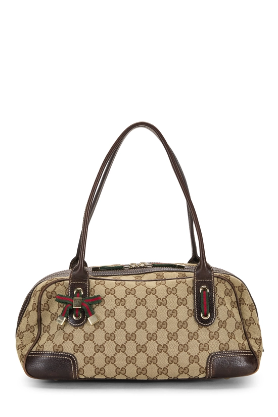 Brown Original GG Canvas Princy Handbag, , large image number 0