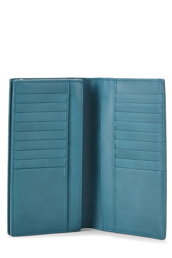 Blue Intrecciato Wallet, , large image number 3