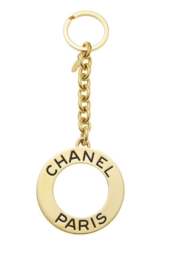 Chanel Pattern Print, White 2023 Pearl Bag Keychain