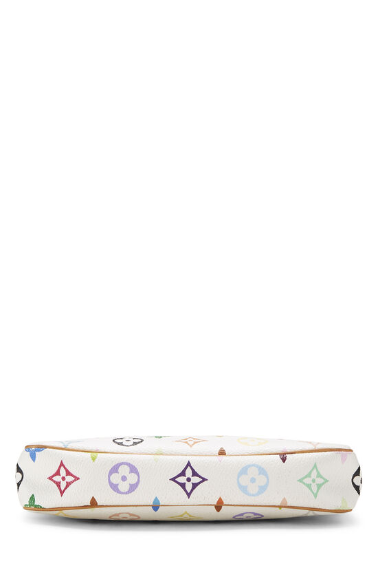 White Louis Vuitton Monogram Multicolore Pochette Accessoires