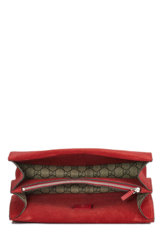 Gucci Red GG Supreme Canvas Dionysus Shoulder Bag QFBEAD0LRB016 
