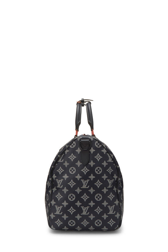Kim Jones x Louis Vuitton Navy Monogram Upside Down Keepall Bandouliere 50, , large image number 2
