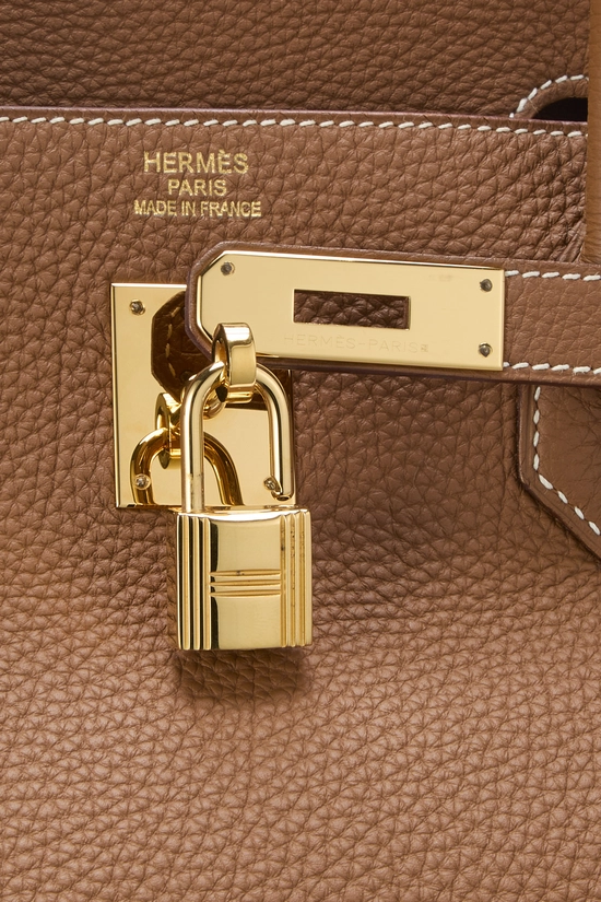 Gold Togo Birkin 40, , large image number 7