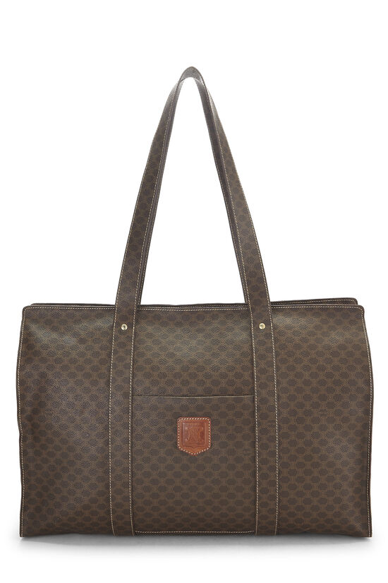 Brown Coated Canvas Macadam Tote, , large image number 0