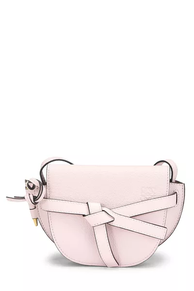 Pink Calfskin Gate Bag Mini