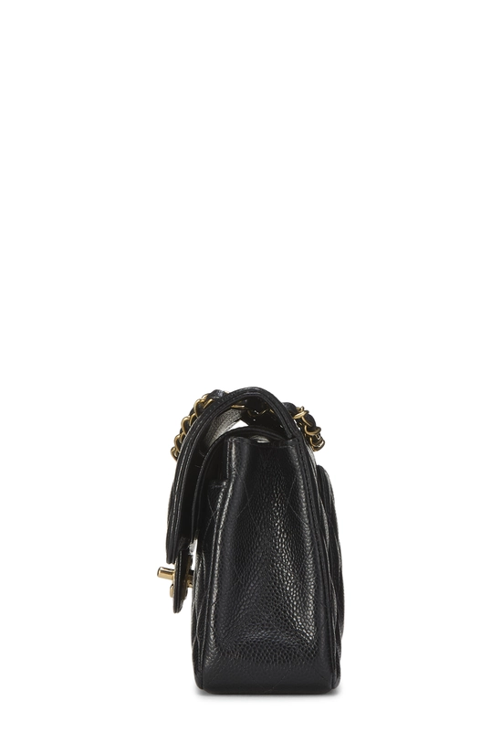 Black Quilted Caviar Classic Double Flap Small, , large image number 2