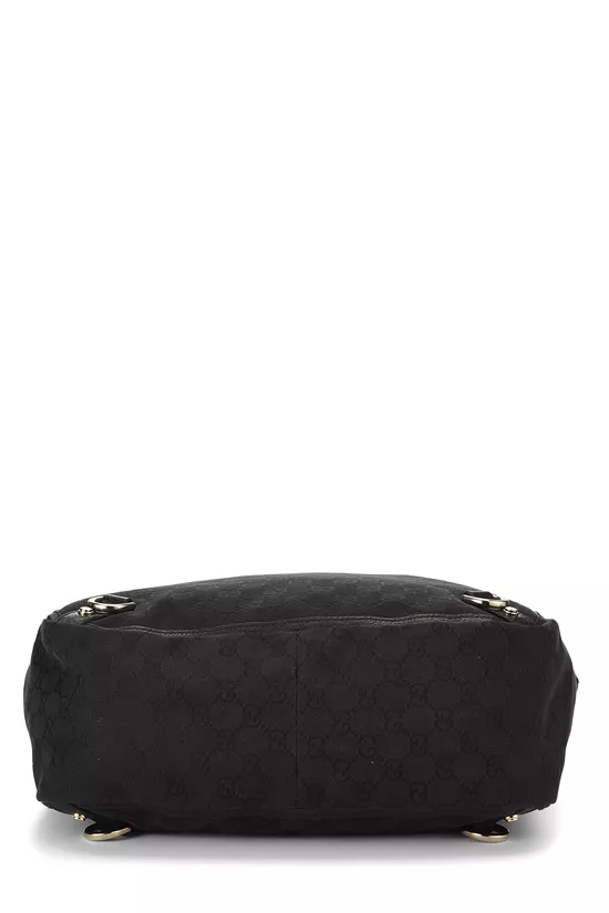 Black GG Canvas D-Ring Abbey Vertical Tote, , large image number 4