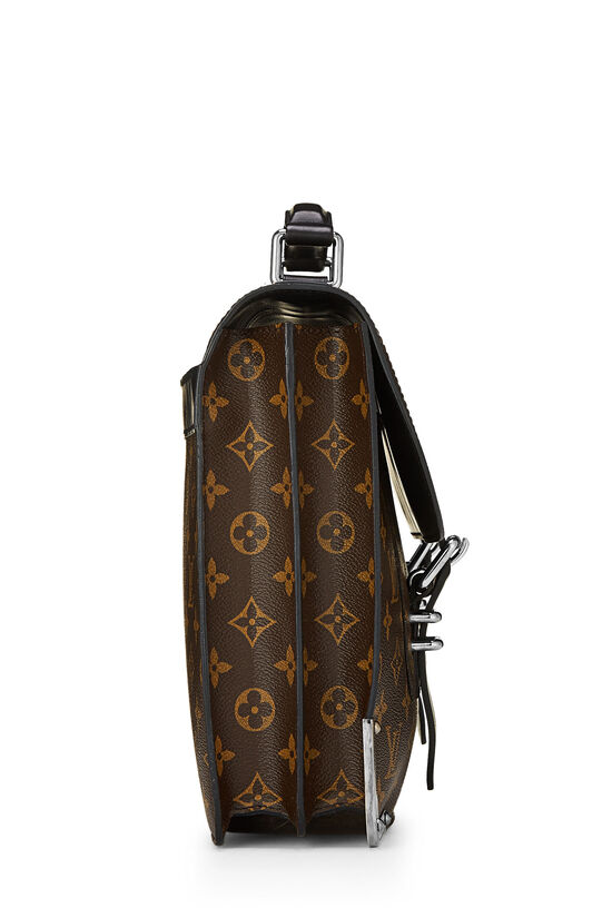 Shop Louis Vuitton MONOGRAM MACASSAR Leather Crossbody Bag Logo