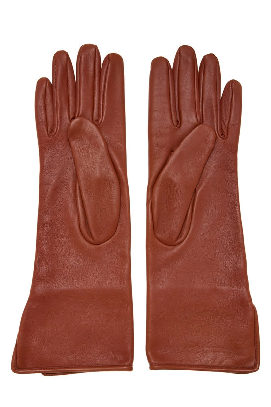 Orange Lambskin Gloves, , large image number 1