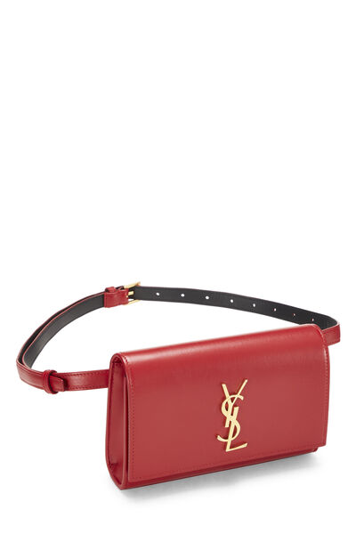 Red Calfskin Kate Belt Bag, , large