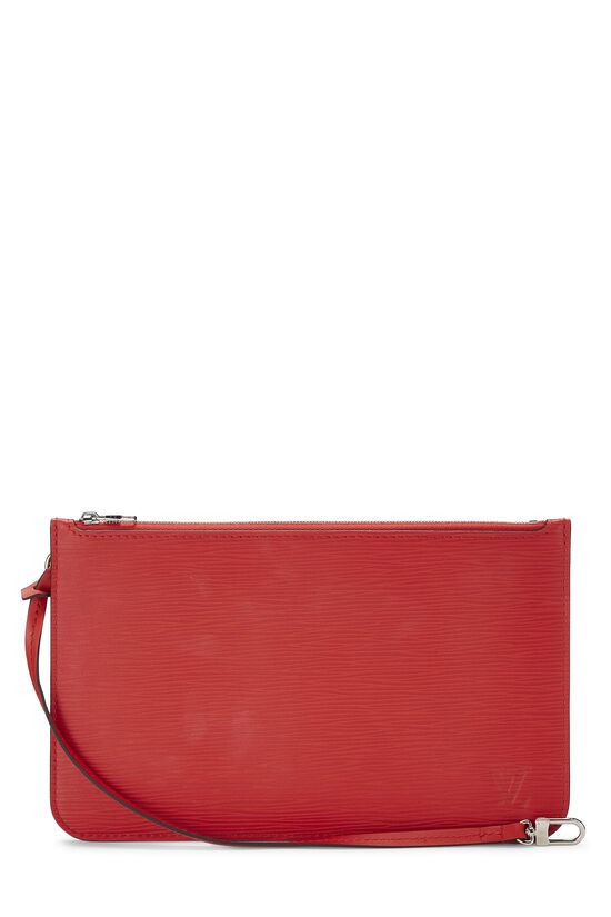 Louis Vuitton Red Epi Leather Pochette Accessories 24