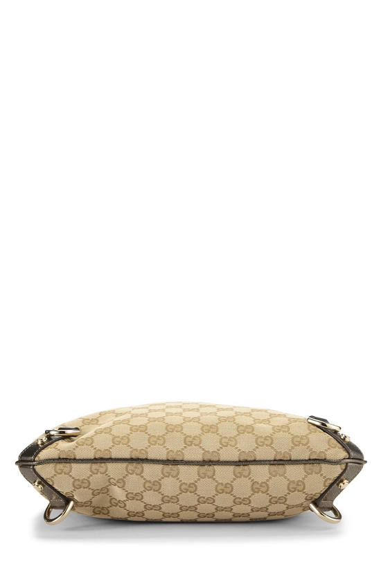 Gold Original GG Canvas D-Ring Abbey Messenger, , large image number 4