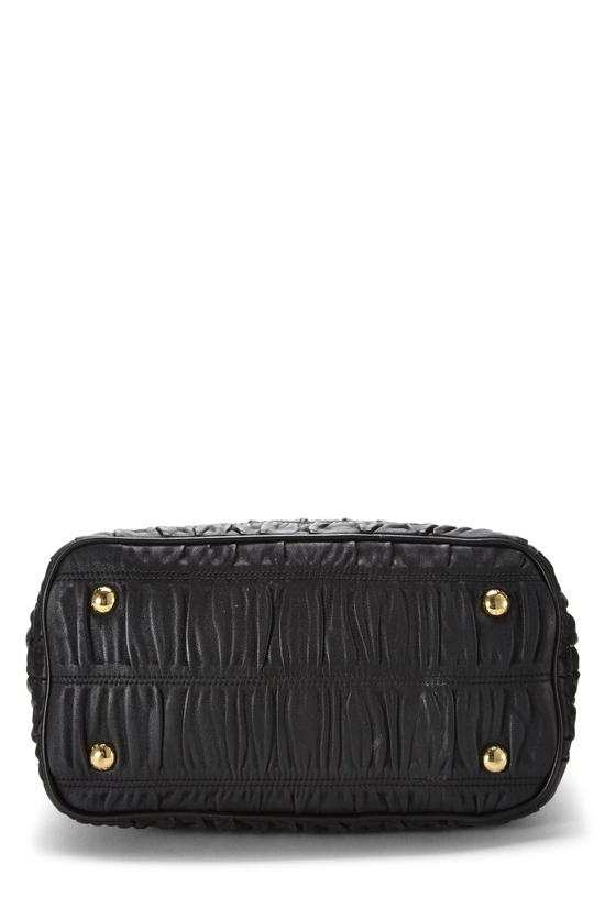 Black Nappa Gaufre Convertible Tote, , large image number 4